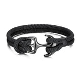 Anchor Rope Bracelet - Black