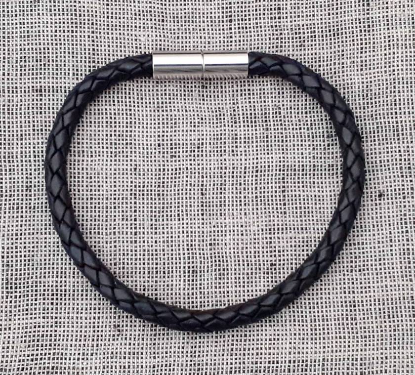 LEATHER BRACELET - BLACK