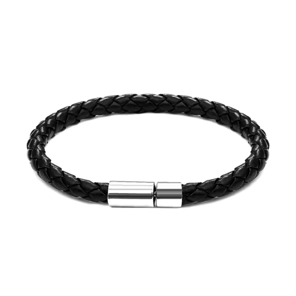 LEATHER BRACELET - BLACK