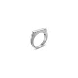 MINIMAL SIGNET RING - SILVER