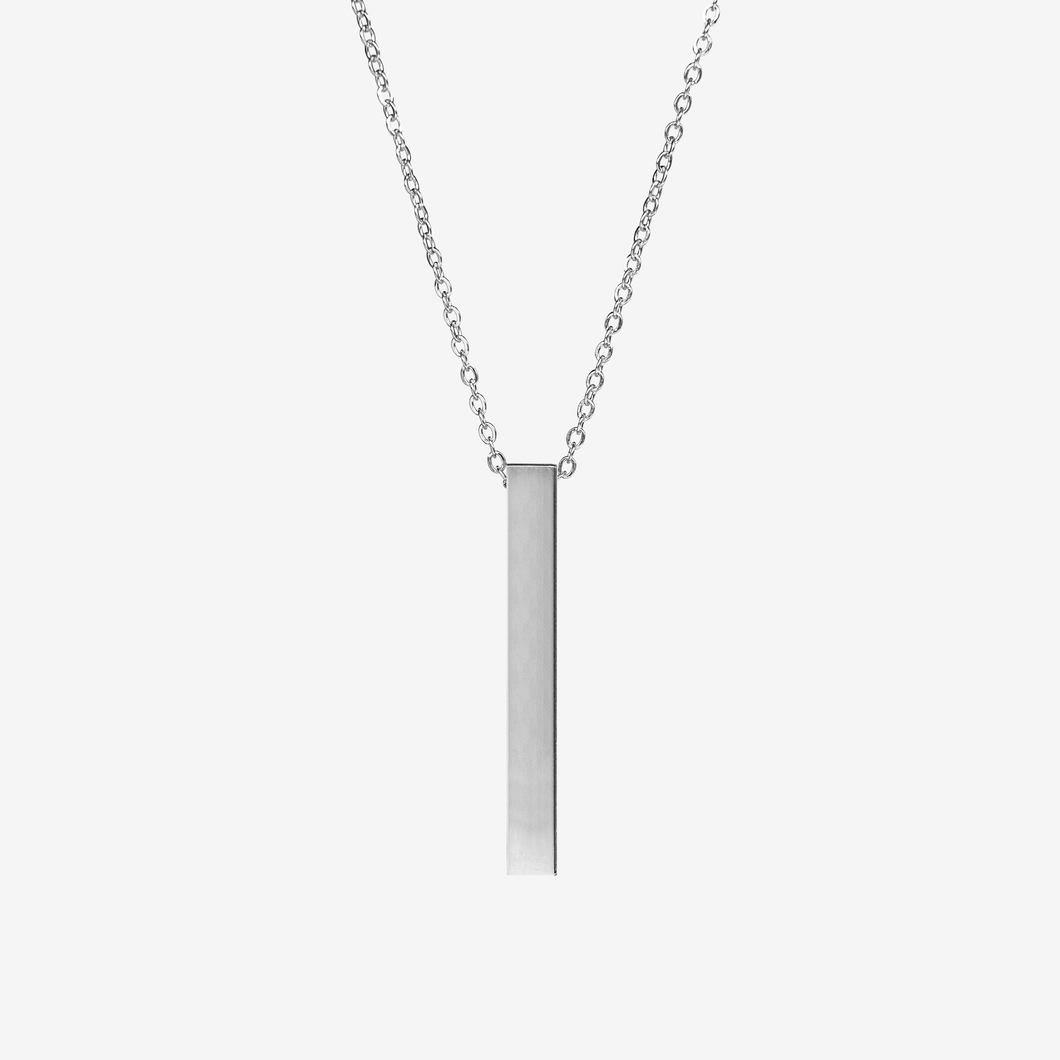 VERTICAL BAR PENDANT - SILVER