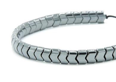 Arrowed stone bracelet– Silver
