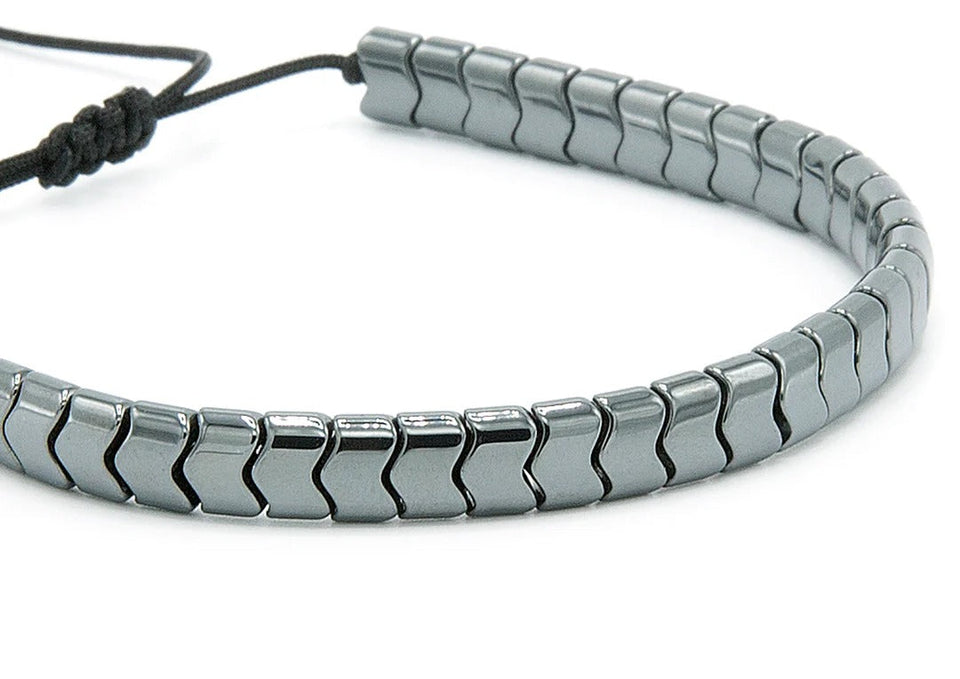 Arrowed stone bracelet– Silver