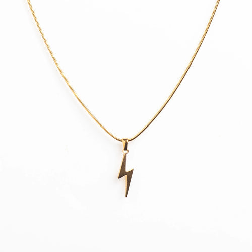 Lightning Pendant (Gold)