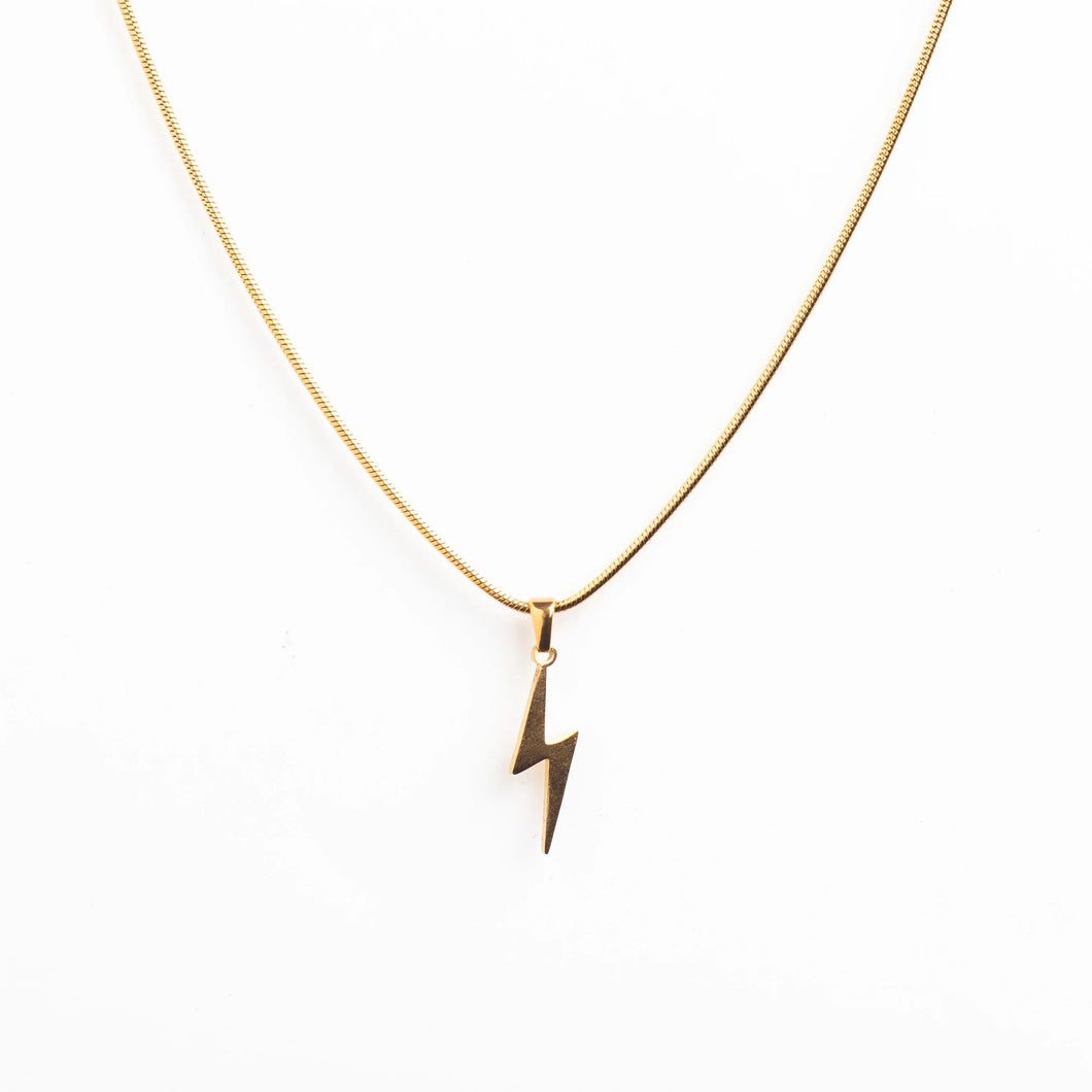 Lightning Pendant (Gold)