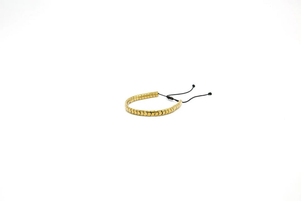 Arrowed stone bracelet– Golden