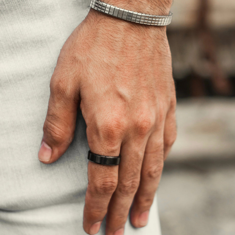 Matte Black Ring
